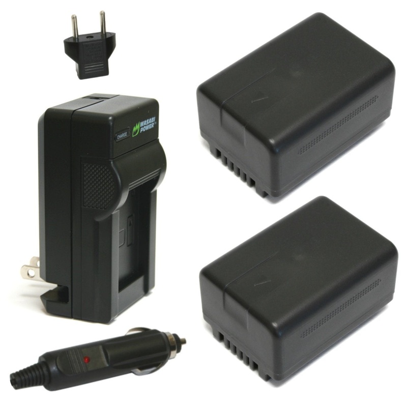 Panasonic VW-VBT190 Battery (2-Pack) and Charger by Wasabi Power