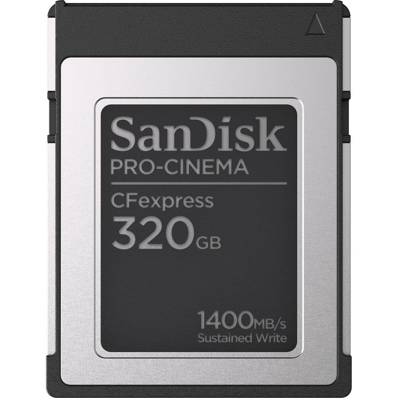 SanDisk PRO-CINEMA 320GB CFexpress Type B Memory Card – SDCFEC-320G-GN4NN