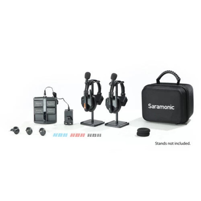 Saramonic WiTalk9-2S 2-Person Full-Duplex Wireless Intercom System with Single-Ear Headsets