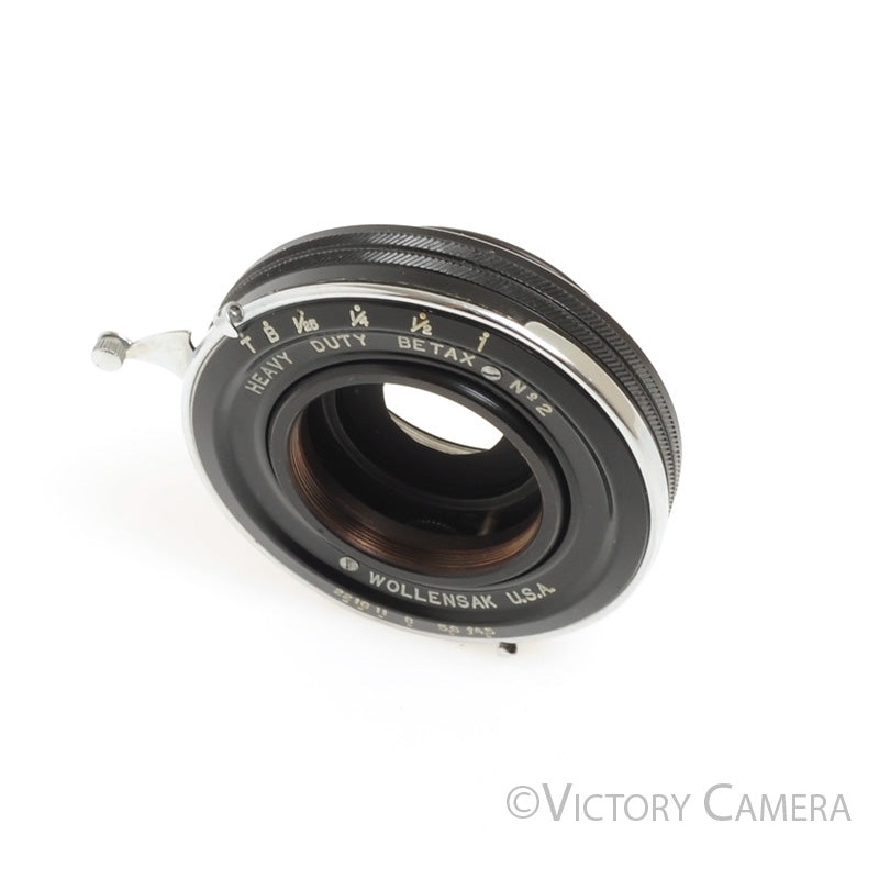 Wollensak Betax #2 (30mm) Shutter for 4×5 View Camera f4.5 Lens  [EX+]