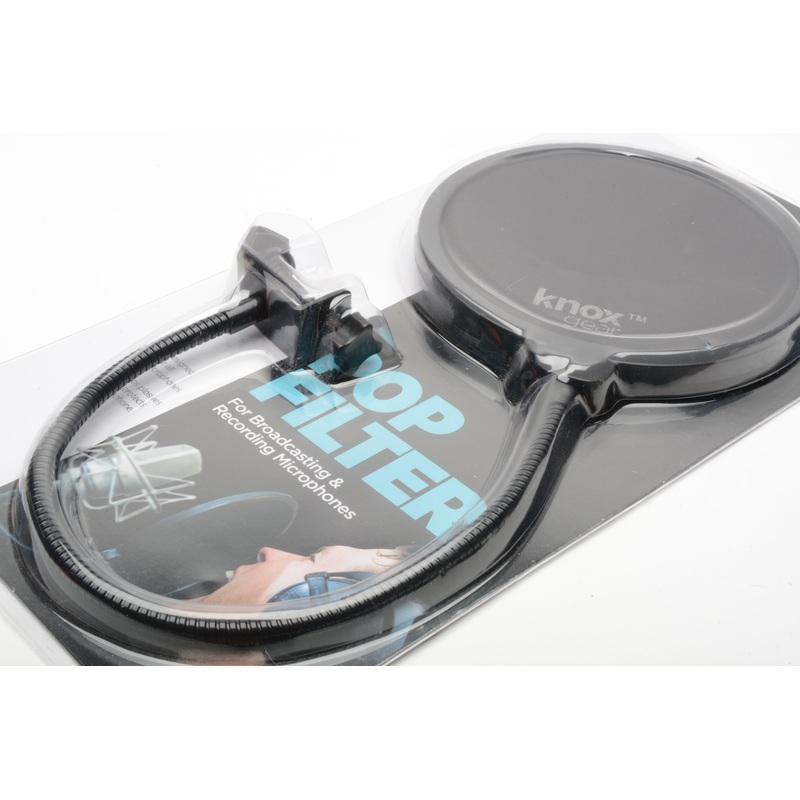 Knox Gear Pop Filter for Broadcasting and Recording Microphones, NIB