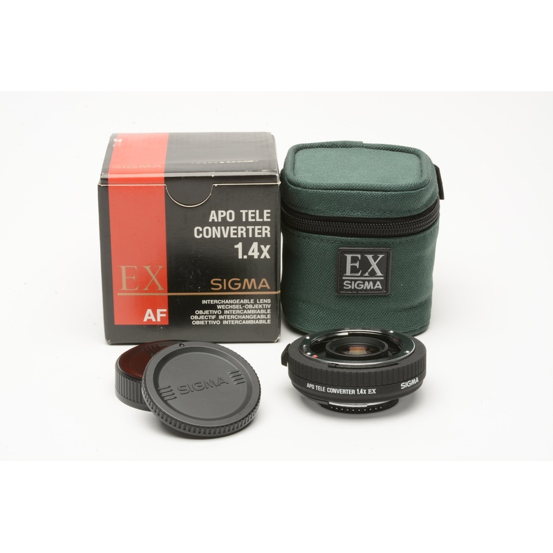 Sigma 1.4X AF APO Tele Converter EX, caps, case, boxed, barely used – Nikon AF