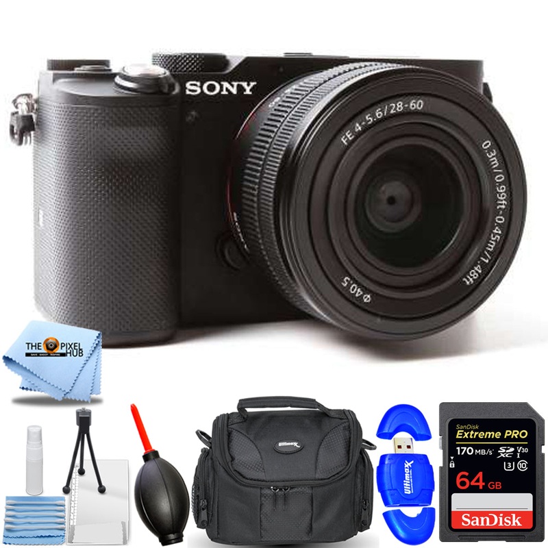 Sony Alpha a7C Mirrorless Camera with 28-60mm Lens (Black) – 7PC Accessory Kit