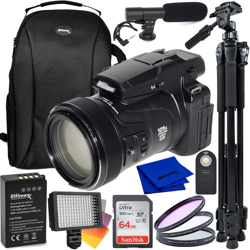 Nikon Coolpix P1000 16MP 4K Digital Camera 26522 – 12PC Accessory Bundle