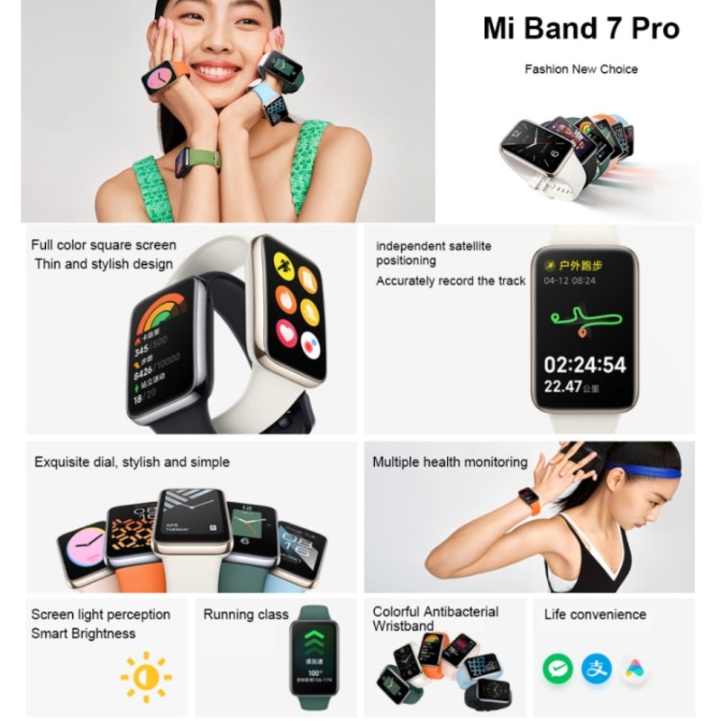 Xiaomi Mi Band 7 Pro Smartwatch Black