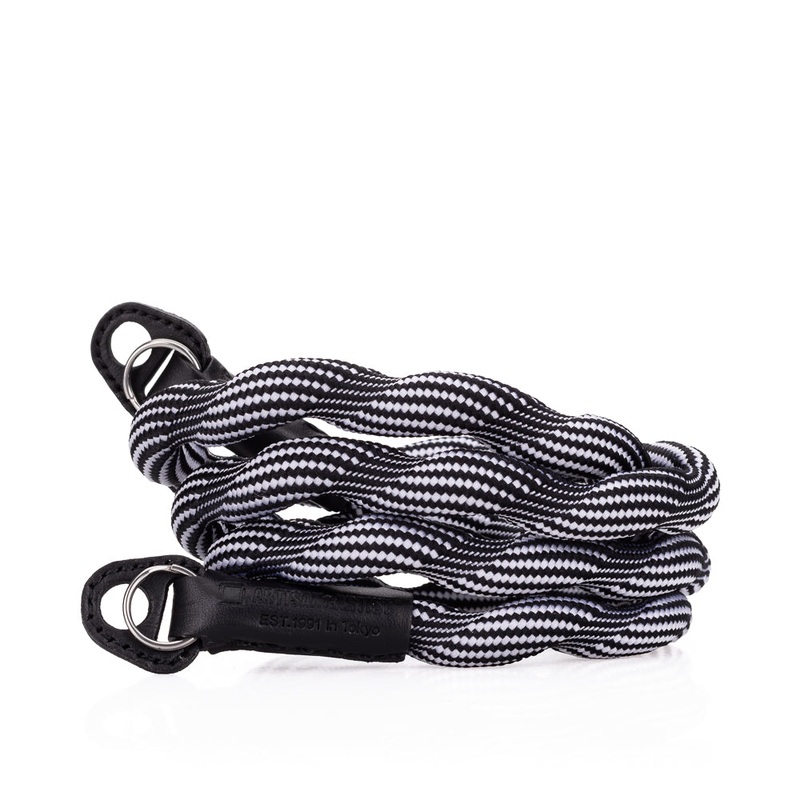 Artisan & Artist* ACAM 707 Spiral-Cord Neck Strap – Black/White