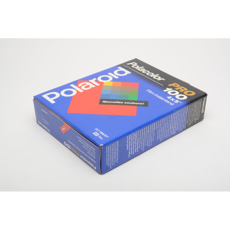 Polaroid Polacolor Pro 100 4×5 sheet film (20X) Expired 08/1994