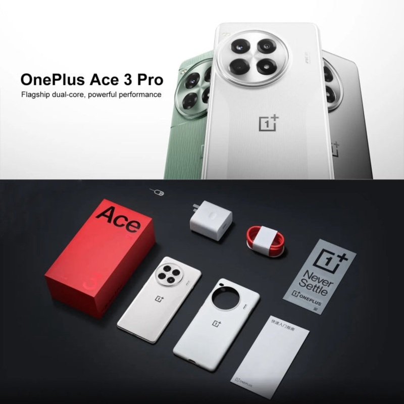 OnePlus Ace 3 Pro Supercar Porcelain Collector Edition 5G PJX110 Dual SIM 24GB+1TB (China Version) White