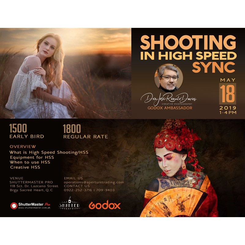 Shooting in High Speed Sync Seminar by Don Davies