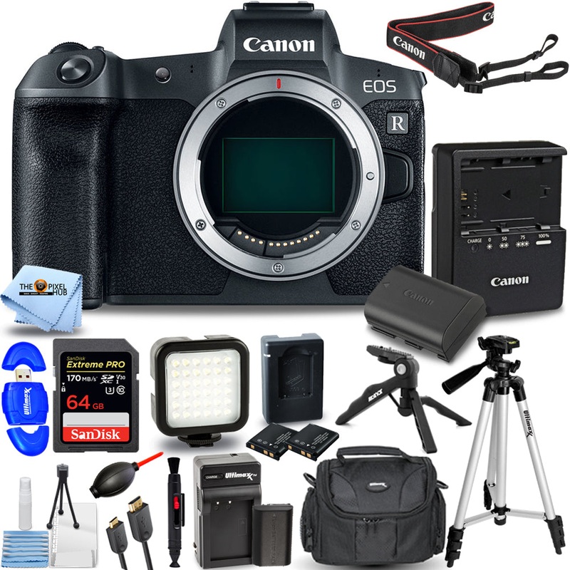 Canon EOS R Mirrorless Digital Camera (Body Only) – 14PC Accessory Bundle