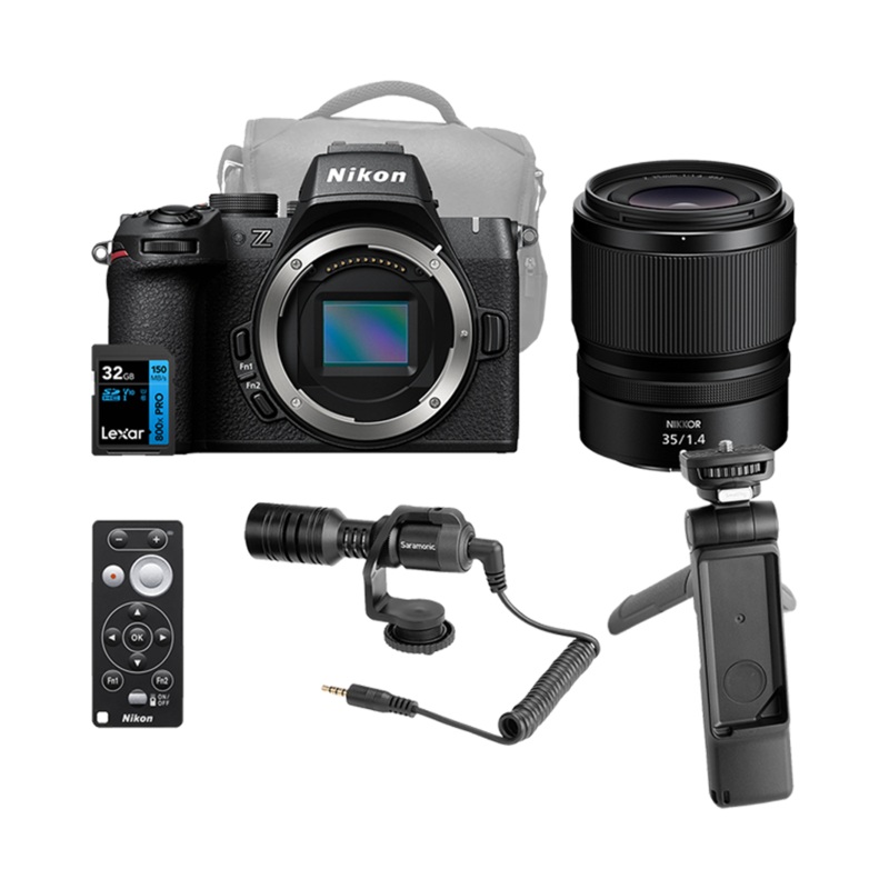 Nikon Z50 II Mirrorless Digital Camera with 35mm Lens Vlogger Kit