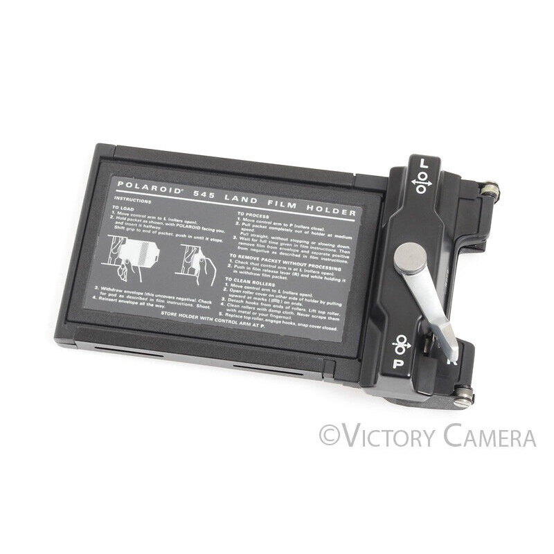 Polaroid 545 4×5 Land Film Holder Back [EXC]