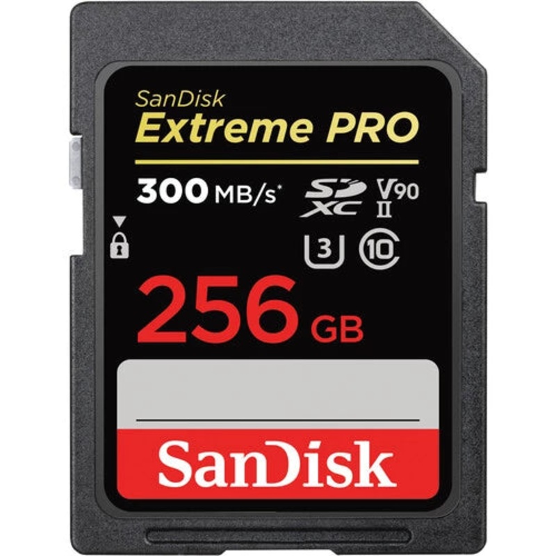 SanDisk SDXC Extreme Pro UHS-II V90 256GB R300MB/s W260MB/s SDSDXDK-256G-GN4IN