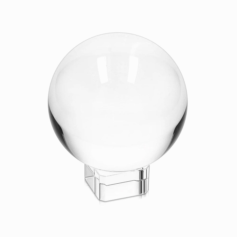 Crystal Clear Glass Ball – 100mm Transparent