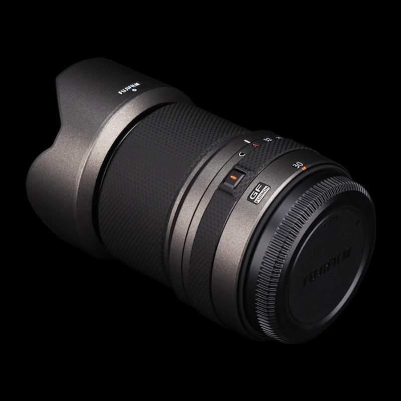 FUJIFILM GF 30mm F3.5 R WR Lens Skin Brushed Black