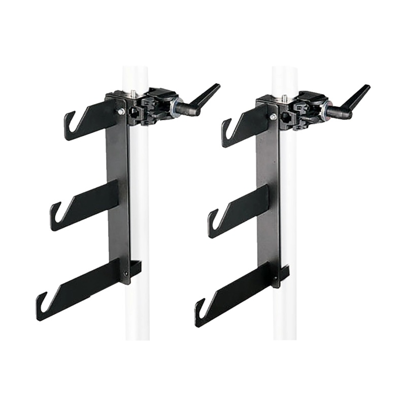 Manfrotto 044 Background Holder Hooks and Super Clamps for 3 Backgrounds – Set of 2
