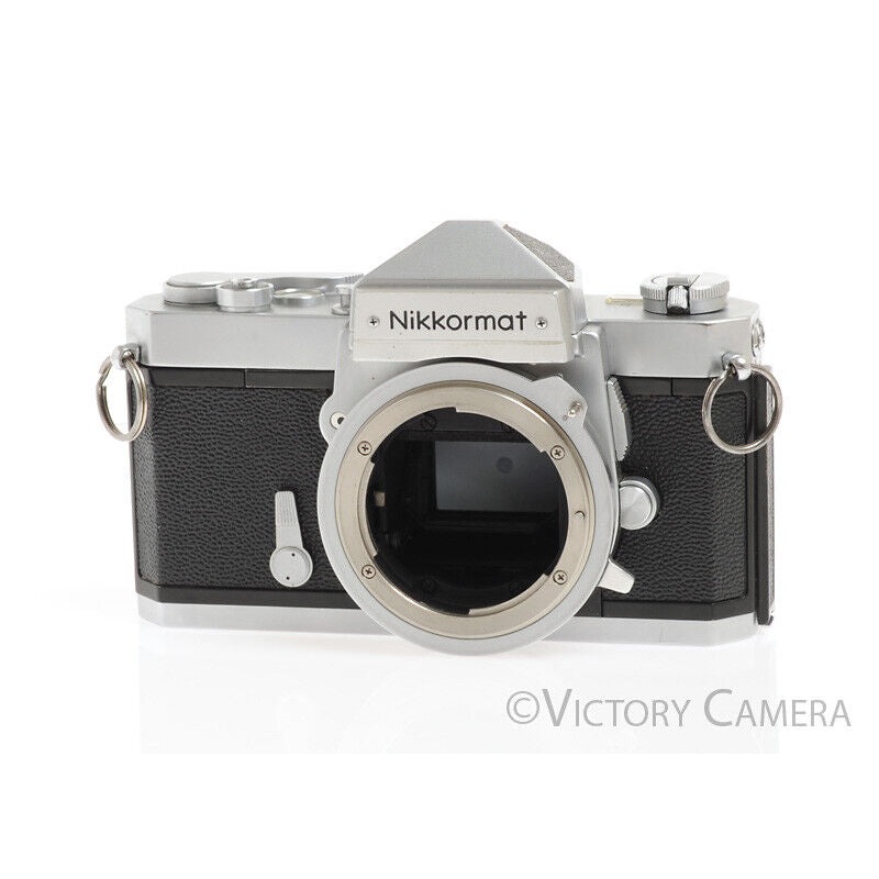 Nikon Nikkormat FT-N FTN Chrome 35mm Film Camera Body -Clean, Good Seals- [EXC+]