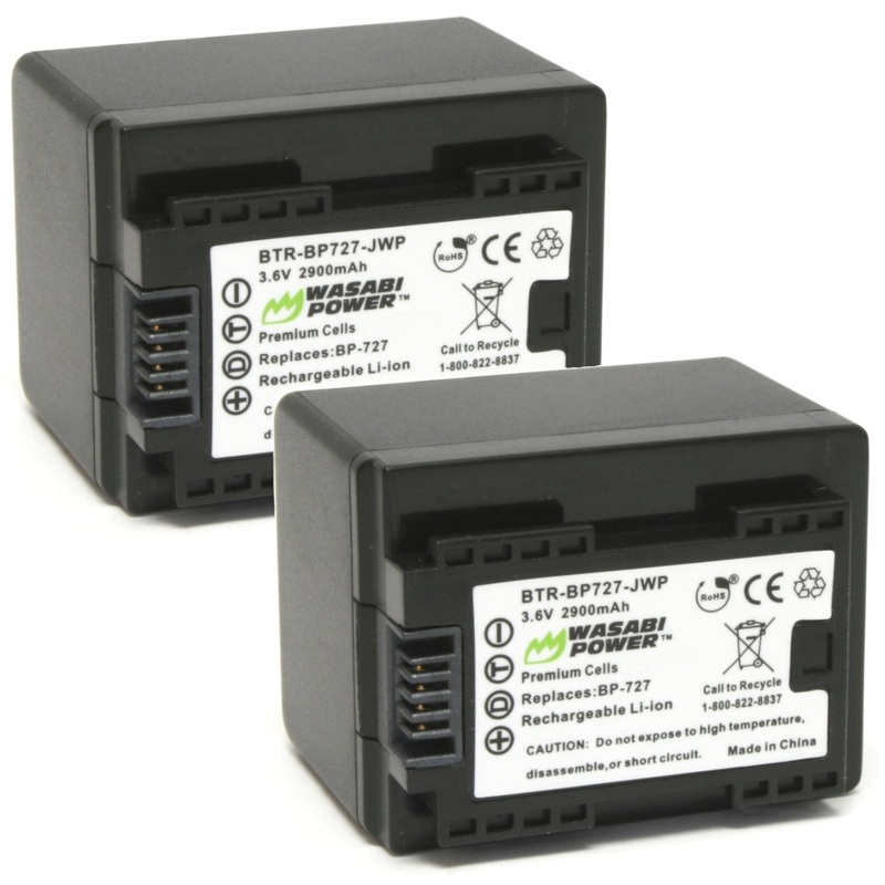 Canon BP-727 Battery (2-Pack) by Wasabi Power