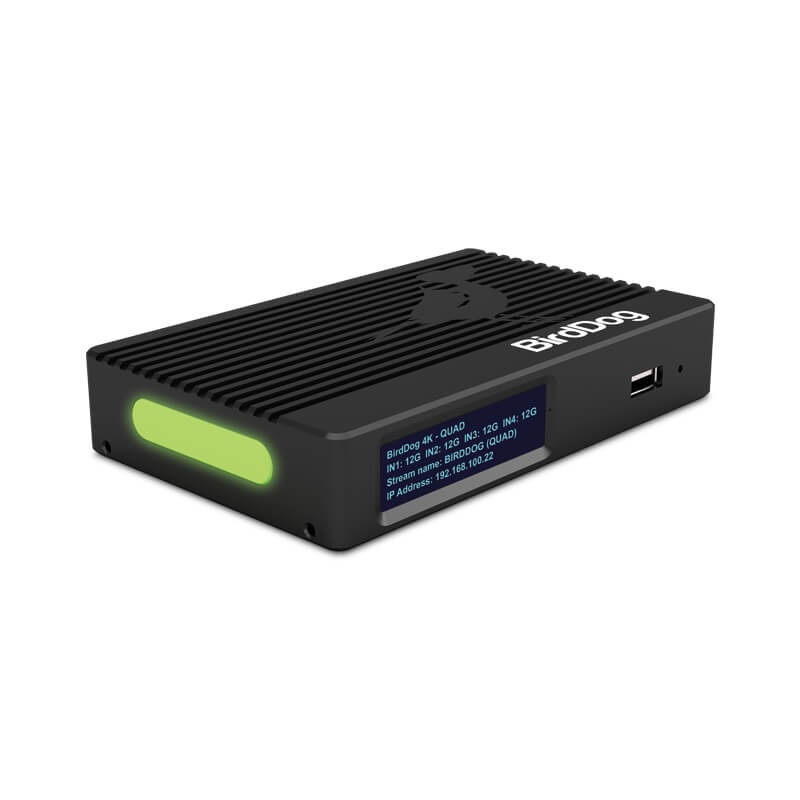 BirdDog 4K QUAD Four channels of 12G SDI to 4Kp60 NDI Encoding/Decoding – BD4KQUAD