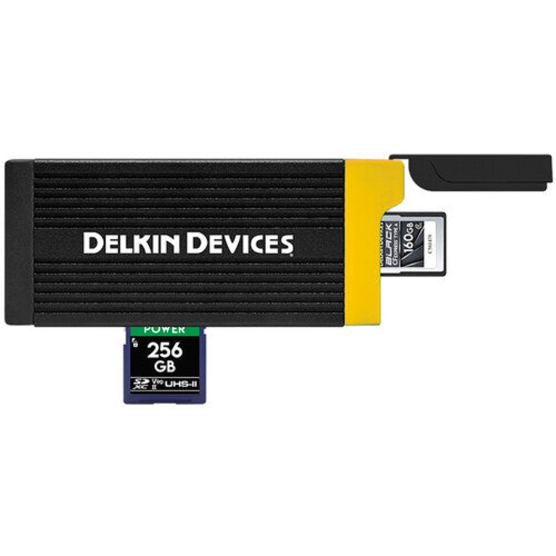 Delkin CF Express Type A & UHS-II SDXC USB 3.2 Memory Card Reader