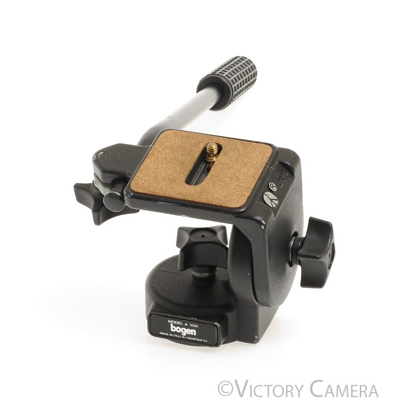 Bogen Manfrotto Pan Tilt Tripod Head Model # 3126 [EXC]