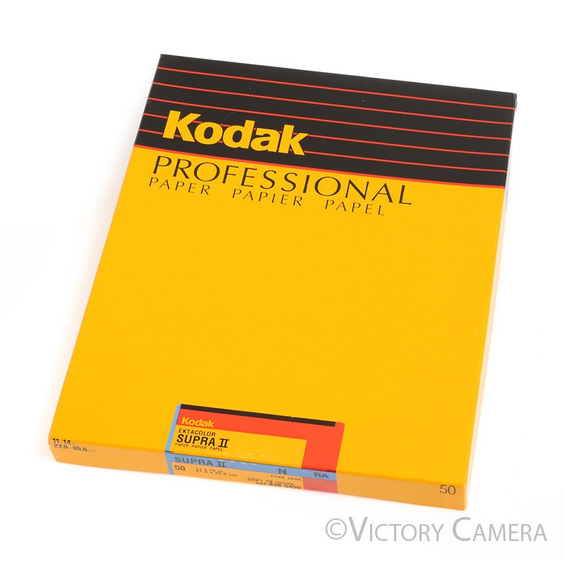 Kodak Ektacolor Supra II Color Printing Paper 50 Sheets 11×14 -Sealed, Cold Stored- [EXC]