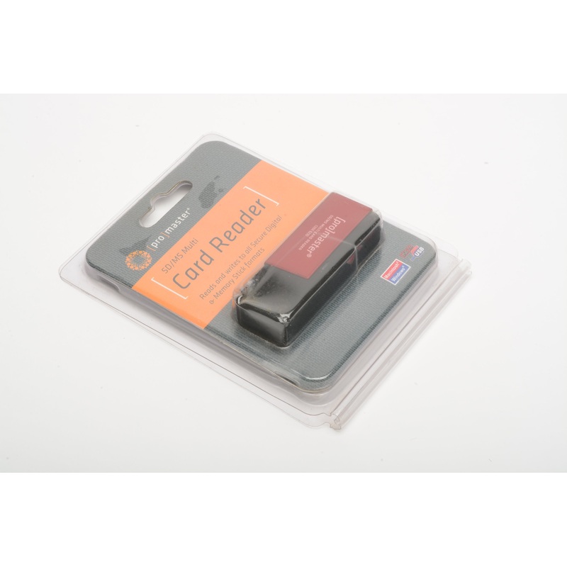 Promaster SD/MS Multi Card Reader – USB 2.0 in blister pack