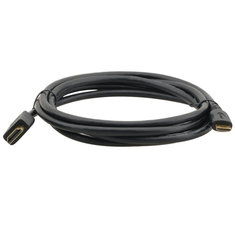 Kramer Electronics C-HM/HM/A-C High-Speed HDMI with Ethernet to Mini HDMI Cable C-HM/HM/A-C-3 HighSpeed HDMI with Ethernet to Mini HDMI Cable 3′ 0.9m 1920×1200