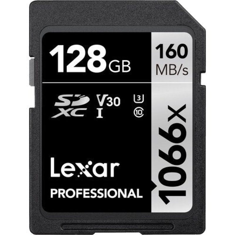 Lexar 128GB Professional 1066x UHS-I SDXC Memory Card 160MB/s