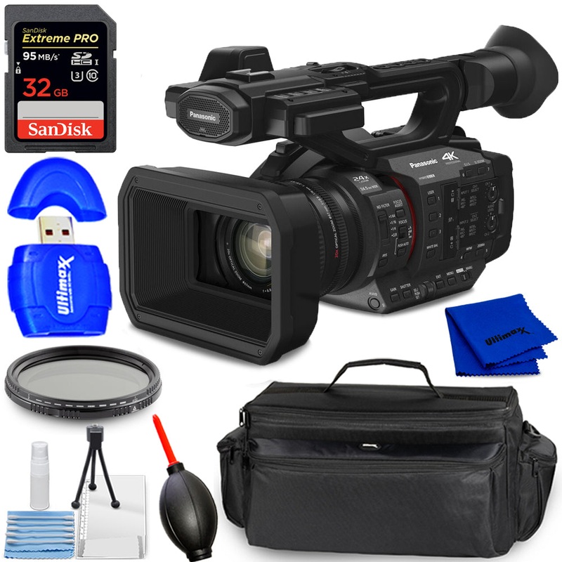 Panasonic HC-X2 4K Camcorder – 7PC Accessory Bundle