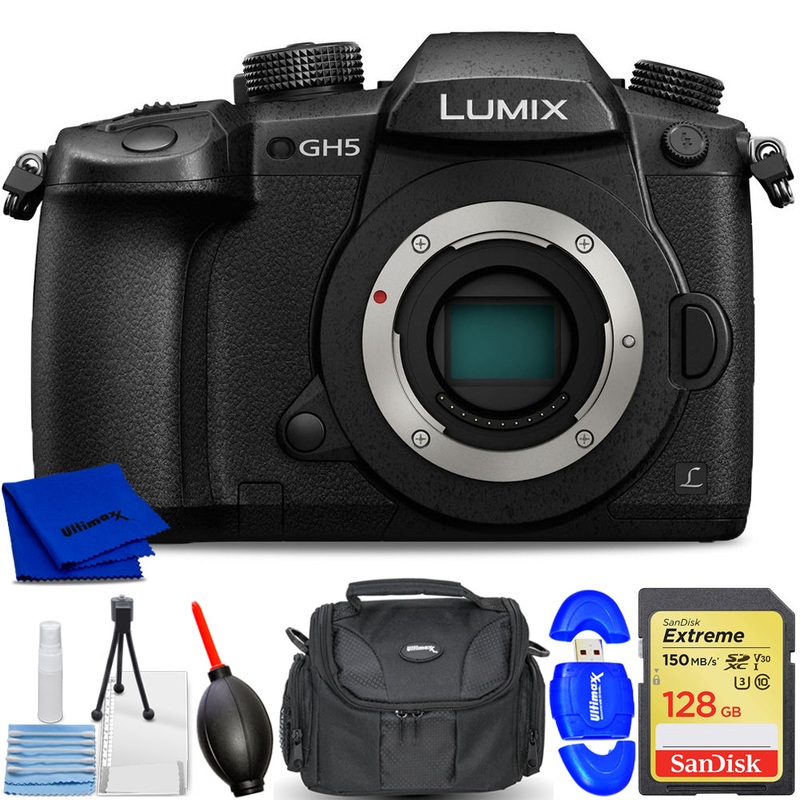 Panasonic Lumix DC-GH5 Mirrorless Micro 4/3 Digital Camera – 7PC Accessory Kit