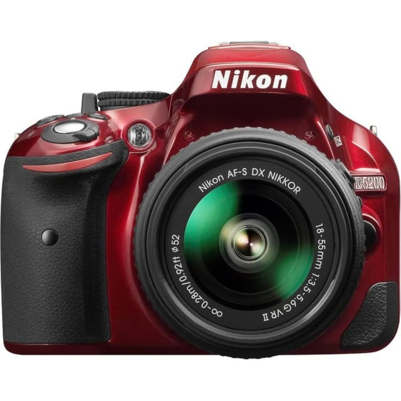 SLR D5200 – Red + Nikon Nikon AF-S DX Nikkor 18-55 mm f/3.5-5.6G IF-ED VR f/3.5-5.6