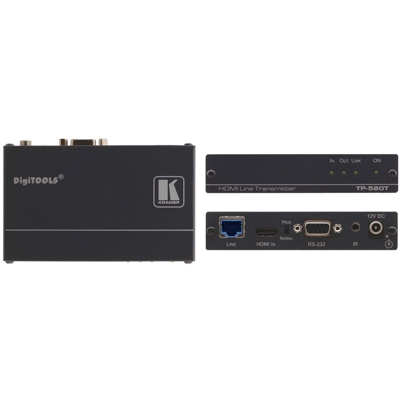 Kramer Electronics TP-580T 4K60 4:2:0 HDMI HDCP 2.2 Transmitter with RS232 & IR over LongReach HDBaseT