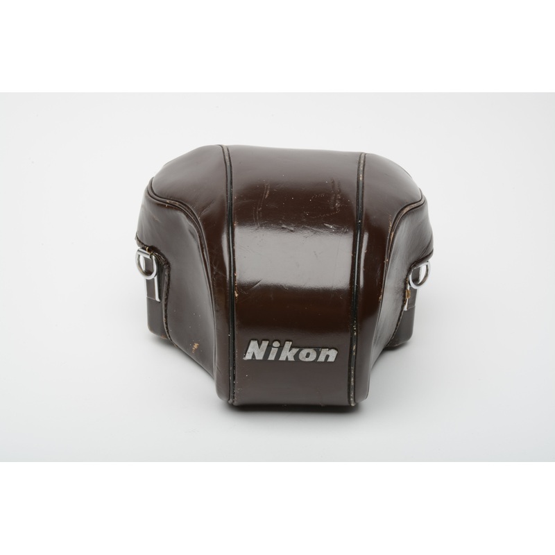 Nikon F Eveready hard leather camera carrying case (Brown)