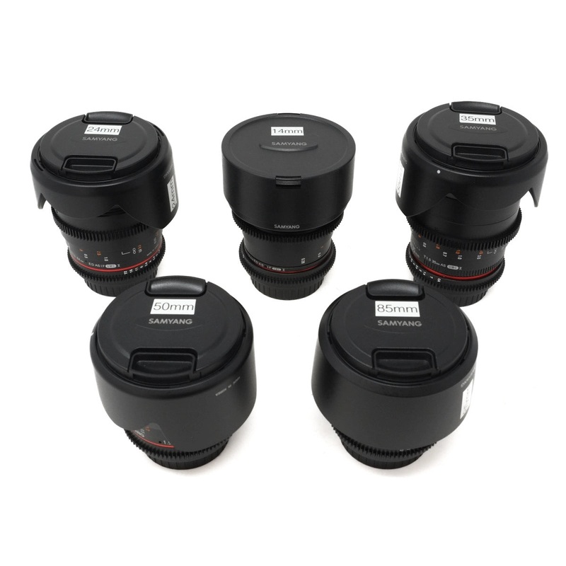 Used Samyang VDSLR UMC II Cine 5 Lens Kit + Case (SH42783)
