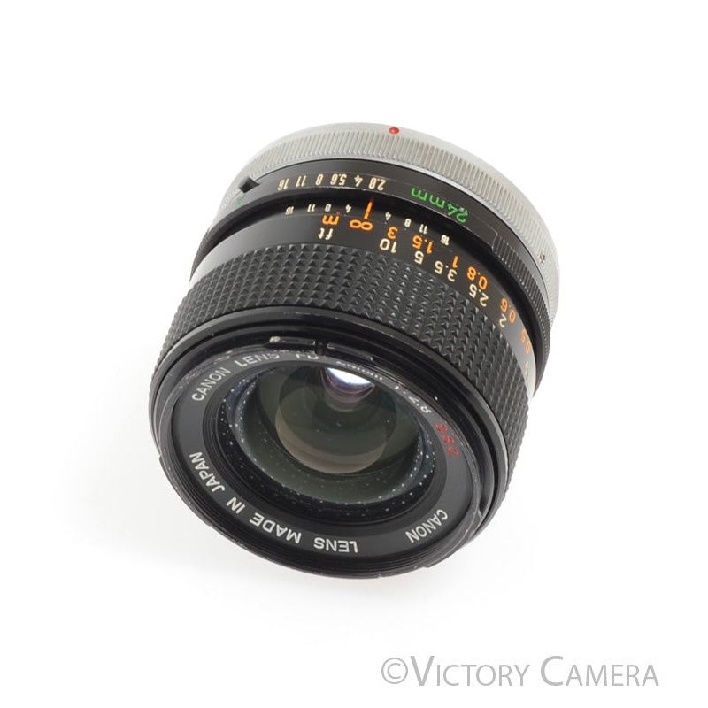 Canon FD 24mm f2.8 S.S.C Manual Focus Wide Angle Lens -Small Fungus- [BAR]