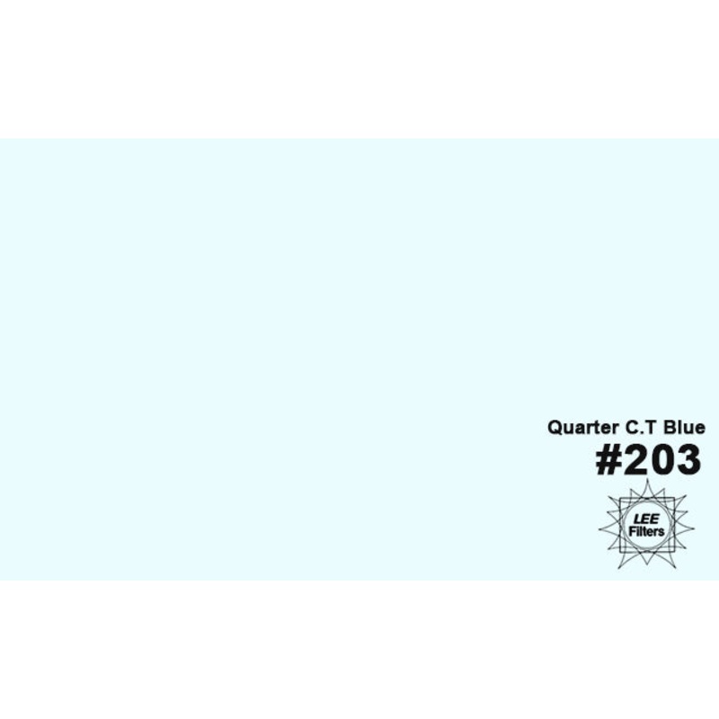 LEE Filters 203 Color Gel Quarter C.T Blue (21″x48″)