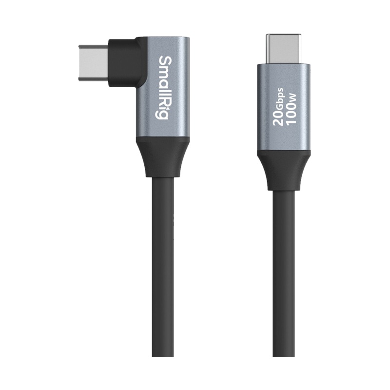 SmallRig USB-C Straight-to-Right Angled Cable (35cm)