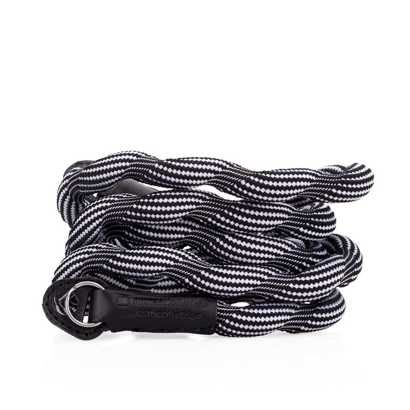 Artisan & Artist* ACAM 708 Spiral-Cord Neck Strap – Black/White