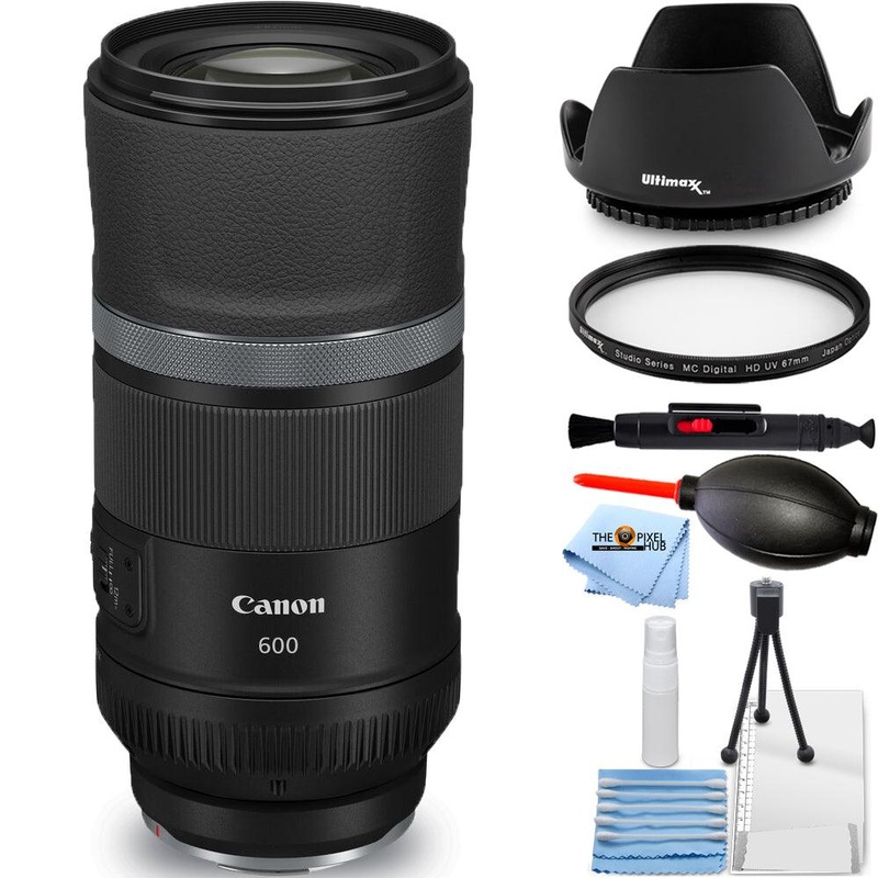 Canon RF 600mm f/11 IS STM Lens 3986C002 – Essential UV Filter Bundle