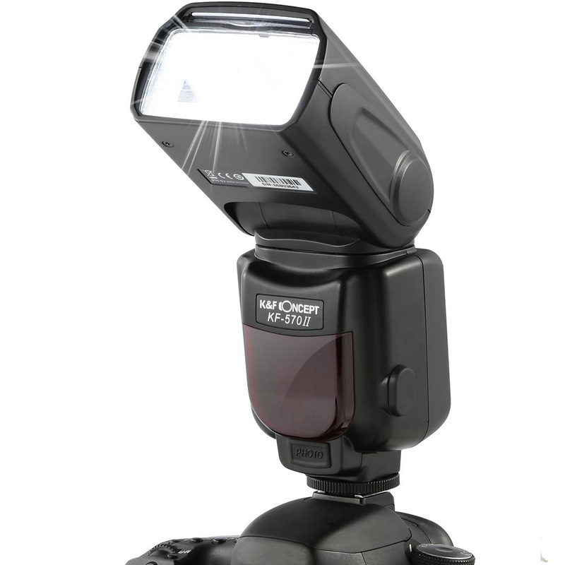 K&F Concept 570 II Flash for Canon Nikon with Single-Contact Shoe Mount