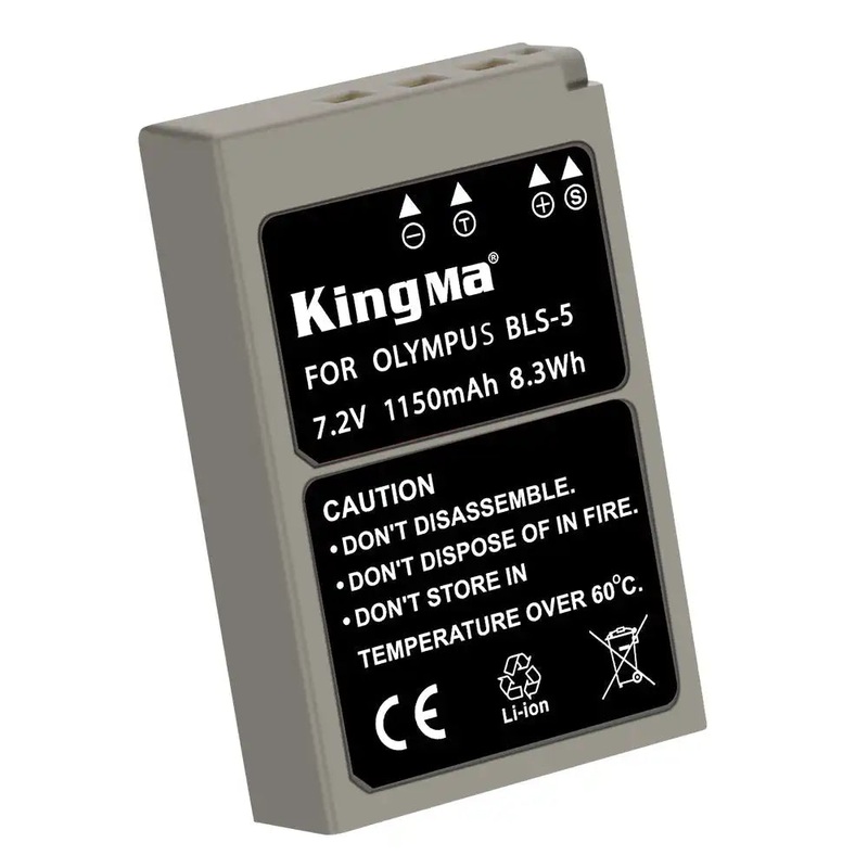 KingMa BLS-1, BLS-5 & BLS-50 | Olympus | 1150mAh | Replacement Battery