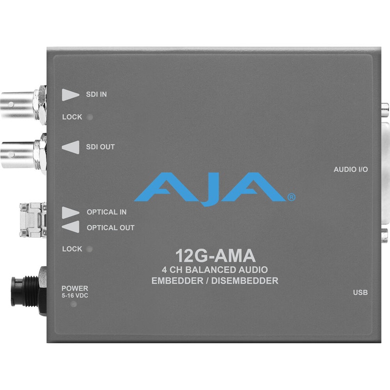 AJA 12G-AMA-T 12G-SDI Input and Output up to 4K/UltraHD with LC Fibre Transmitter