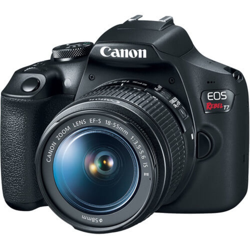 Cmara Canon EOS T7 con lente 18-55