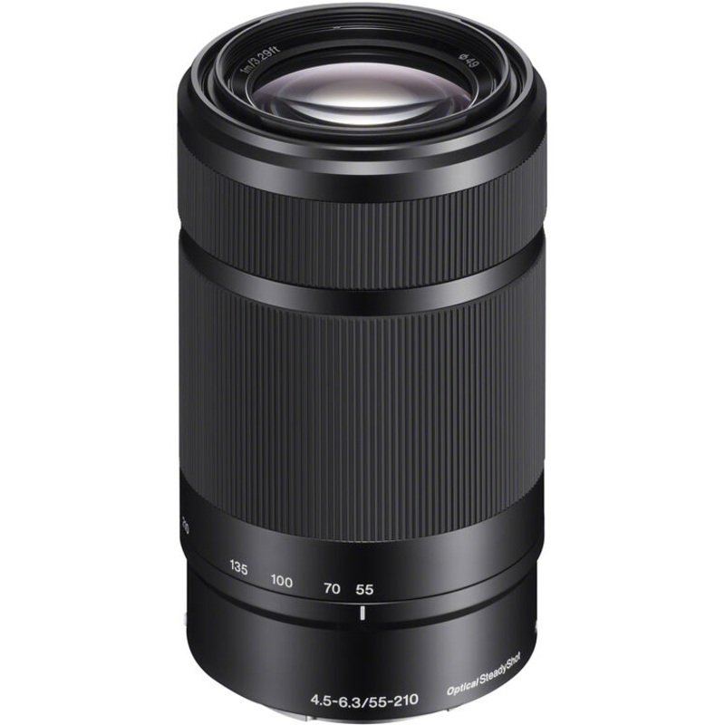 Sony E 55-210mm f/4.5-6.3 OSS Lens (SEL55210) Black