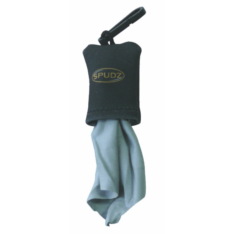 Spudz 10×10 Micro Fibre Lens Cloth In Pouch – Black