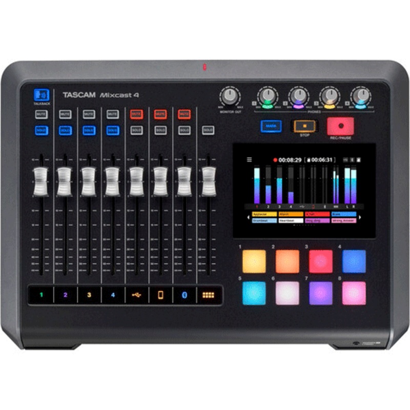 Mixer, grabadora e Interfase de Audio P/Podcast – Mixcast 4