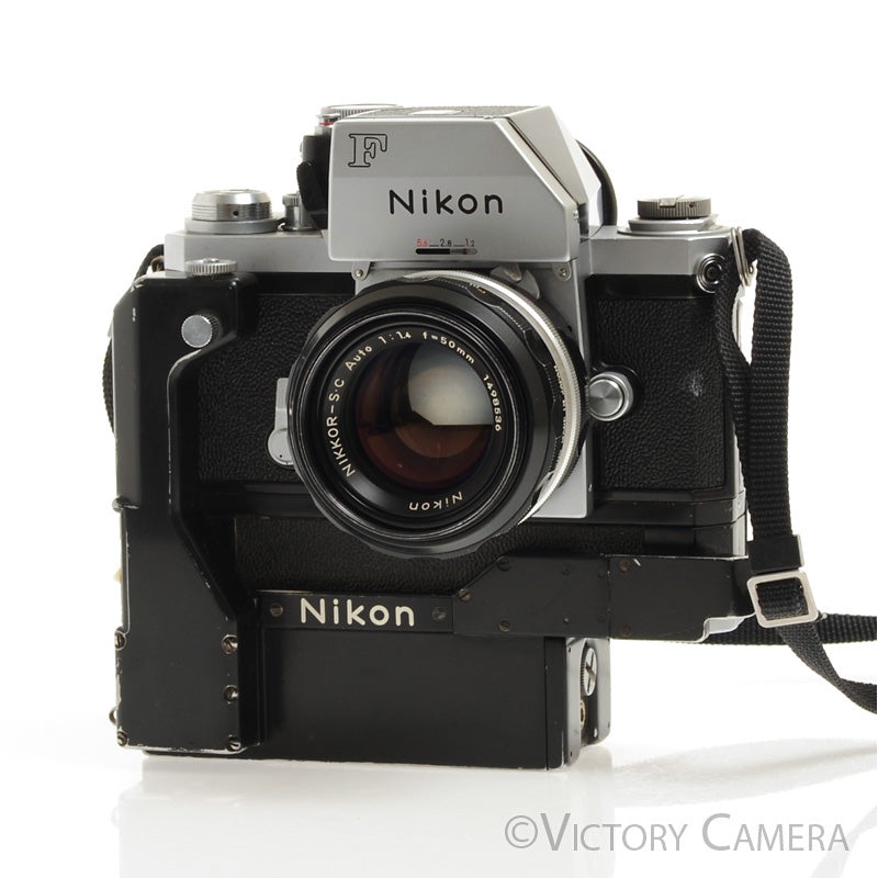 Nikon F Chrome Photomic FTN w/ F-36 Motordrive & 50mm f1.4 Lens  [EXC]