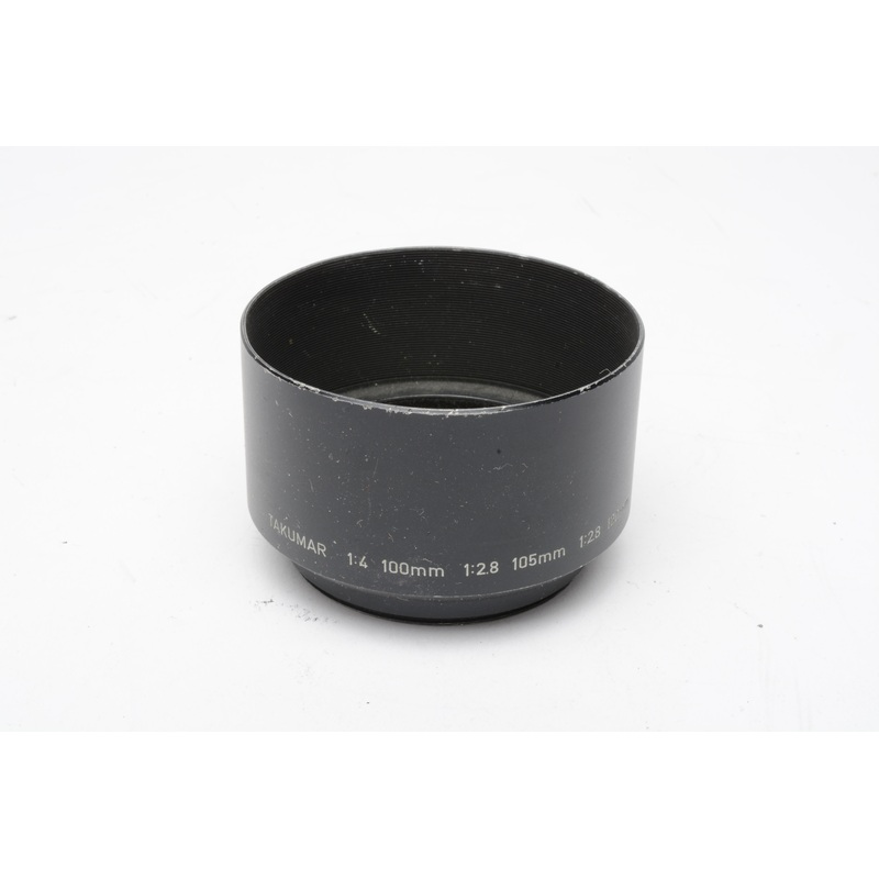 Takumar 100mm f4, 105mm f2.8, 120mm f2.8 lens hood, metal, genuine, screw-on