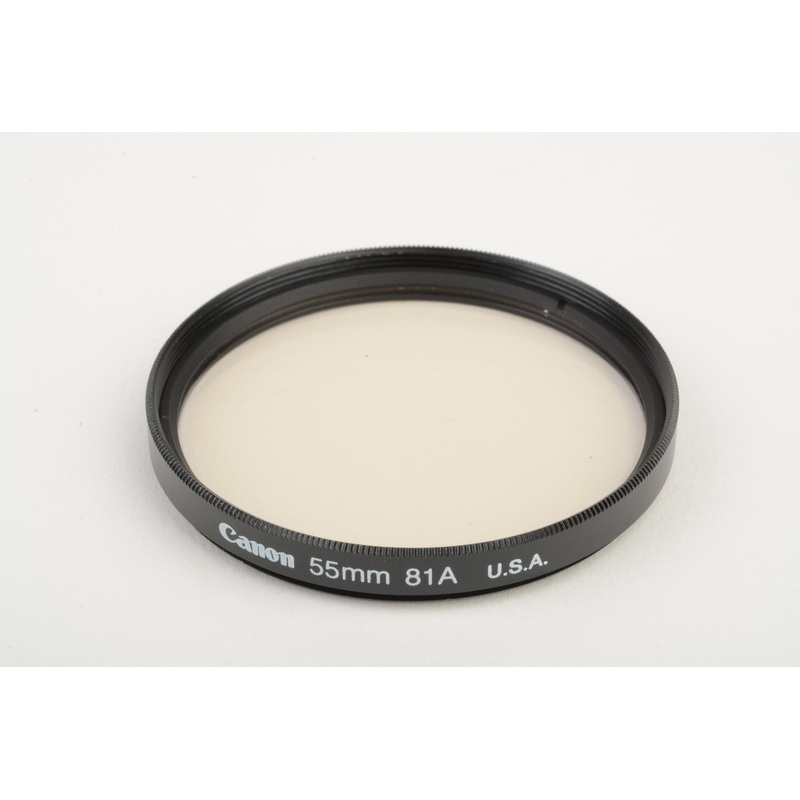 Canon 55mm 81A warming filter in pouch, Very clean, genuine